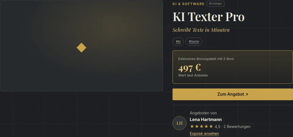 Angebotsseite teilen