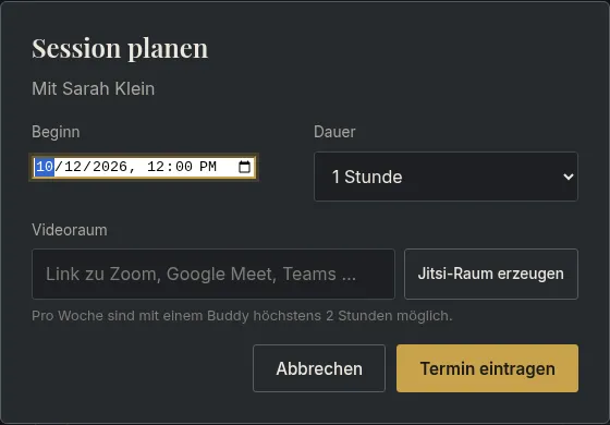 Session planen